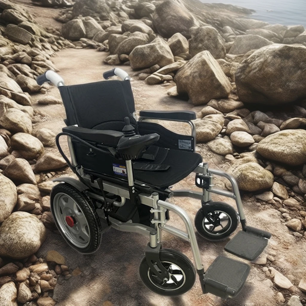 Remote Control Battery Powered Portable Small Lightweight Electric Folding Wheelchair