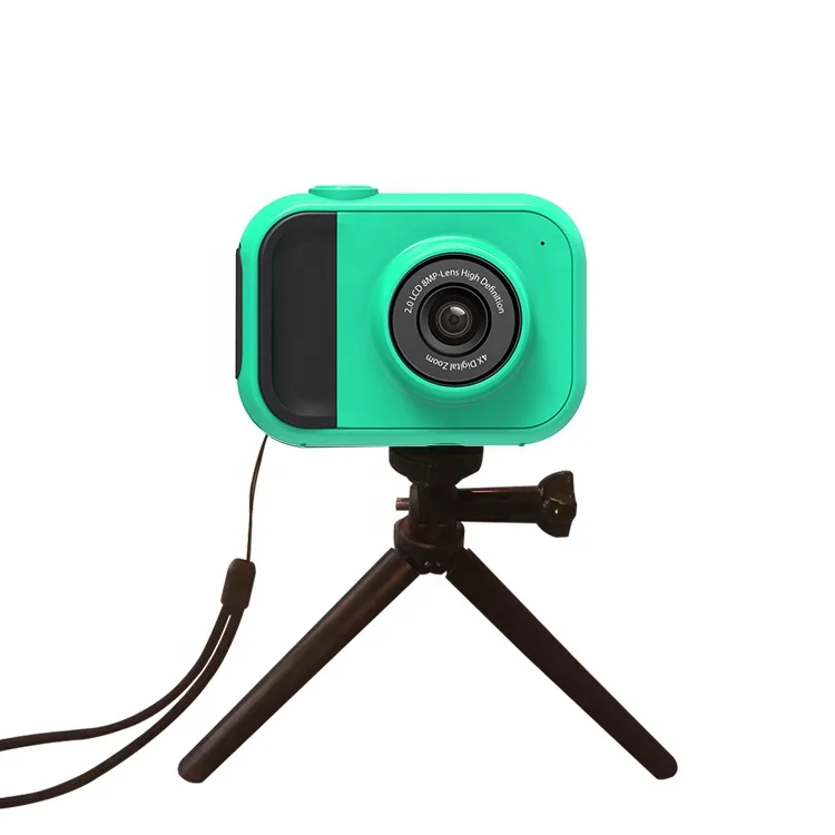 Free sample newest 4X digital Zoom 2 inch Lcd color screen rechargeable big eye video action camera for kids