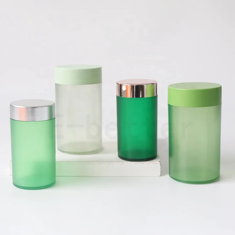 E-better Empty Nutritional Supplement Containers Clear PET Pharmaceutical Bottles 300cc 500cc packaging