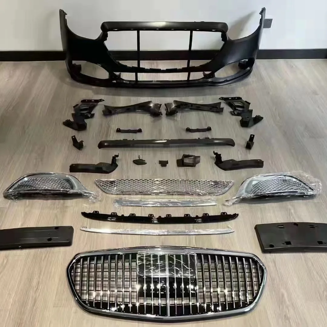 upgrade to the latest maybach style body kit bodykit sets with lamps for Mercedes benz E class W213 car parts 2016-2020