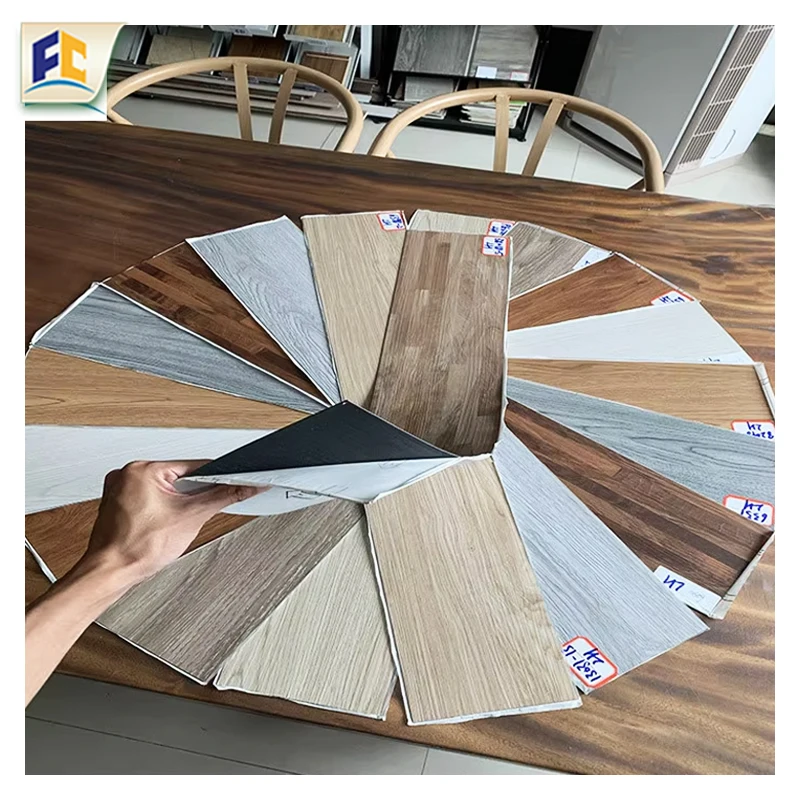 Peel and Stick Solid Wooden & Modular LVT Flooring with Click Lock and Waterproof Vinyl Tiles Oak Parquet Design Vinyl Sheets