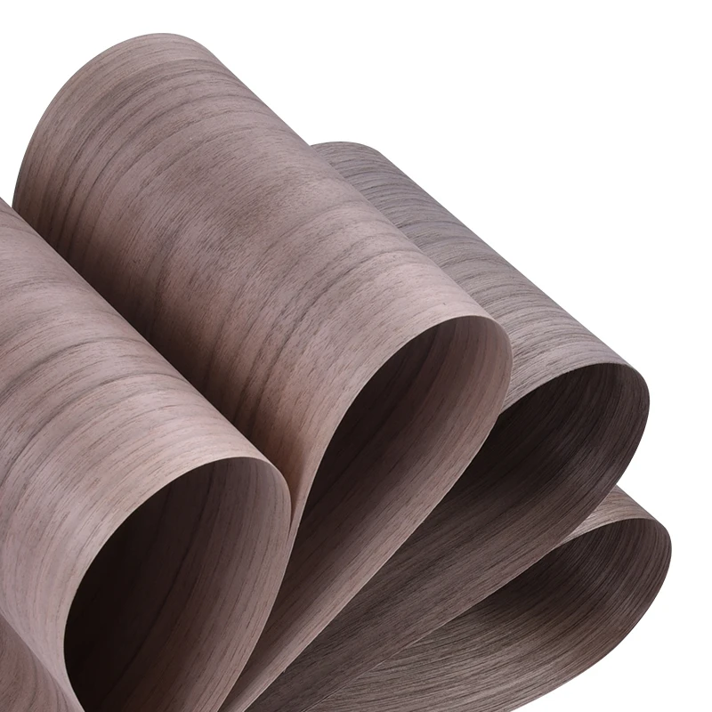 Wholesale natural wood veneer 0.45mm 0.5mm naturel black walnut veneer for interior and furniture decoration