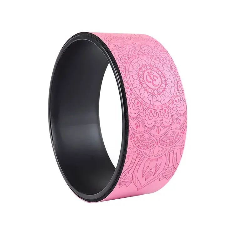 Miska Wheel Strong Premium Back Roller and Stretcher with Thick Cushion Yoga Wheel