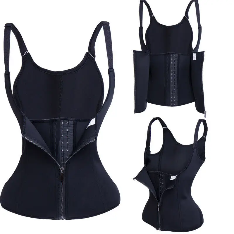 High Quality Women Burn Fat Sauna Sweat Vest Waist Trainer Shaper Tummy Control Shapewear