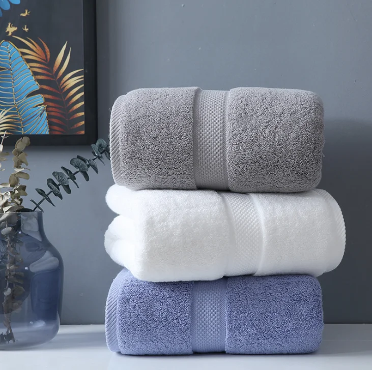 Eco-Friendly 100 Pure Cotton Bath Towels 800 GSM Thicken Soft Natural/ Ultra Absorbent Oversize Big Body Bath Bathroom Towel