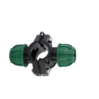 ppThread coupling compression fittings Clamp saddle  China supplier for clamp saddle hdpe pp pipe fittings nice price one dollar
