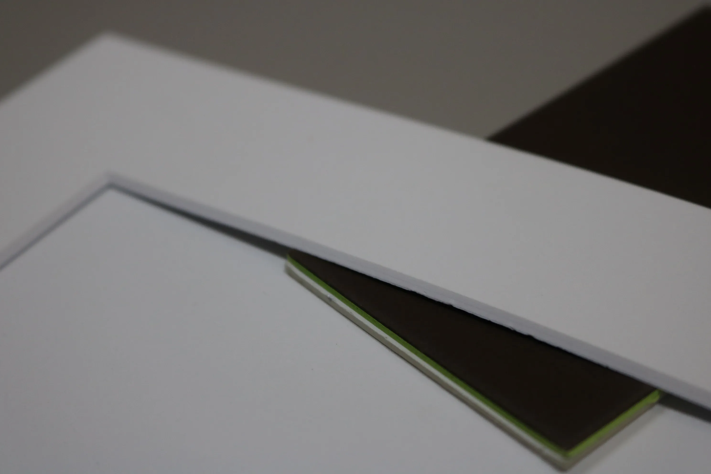 Wholesale paperboard frames wood mirror frame A4 picture frames with white matboard