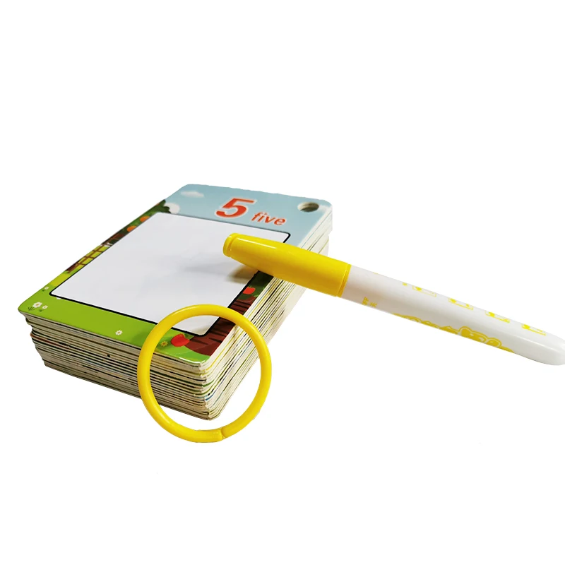 English learning toys kids water drawing learning cards with doodle pen