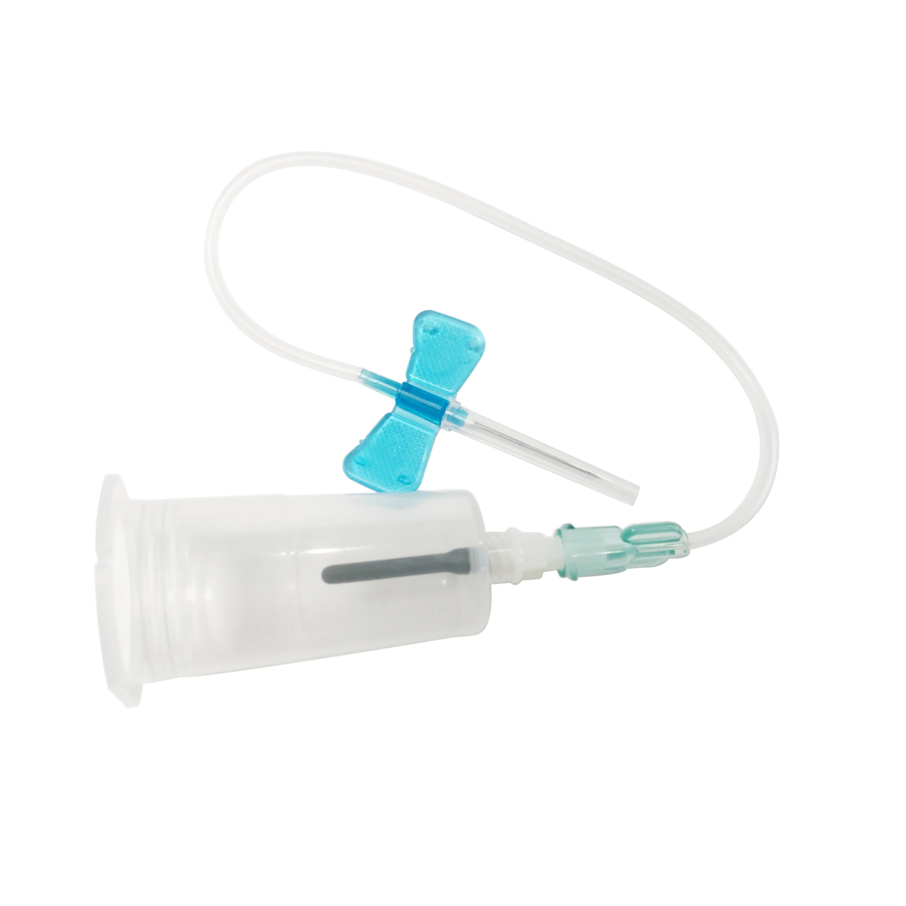 Single Use pp disposable safety transparent butterfly blood collection vacutainer needle holder