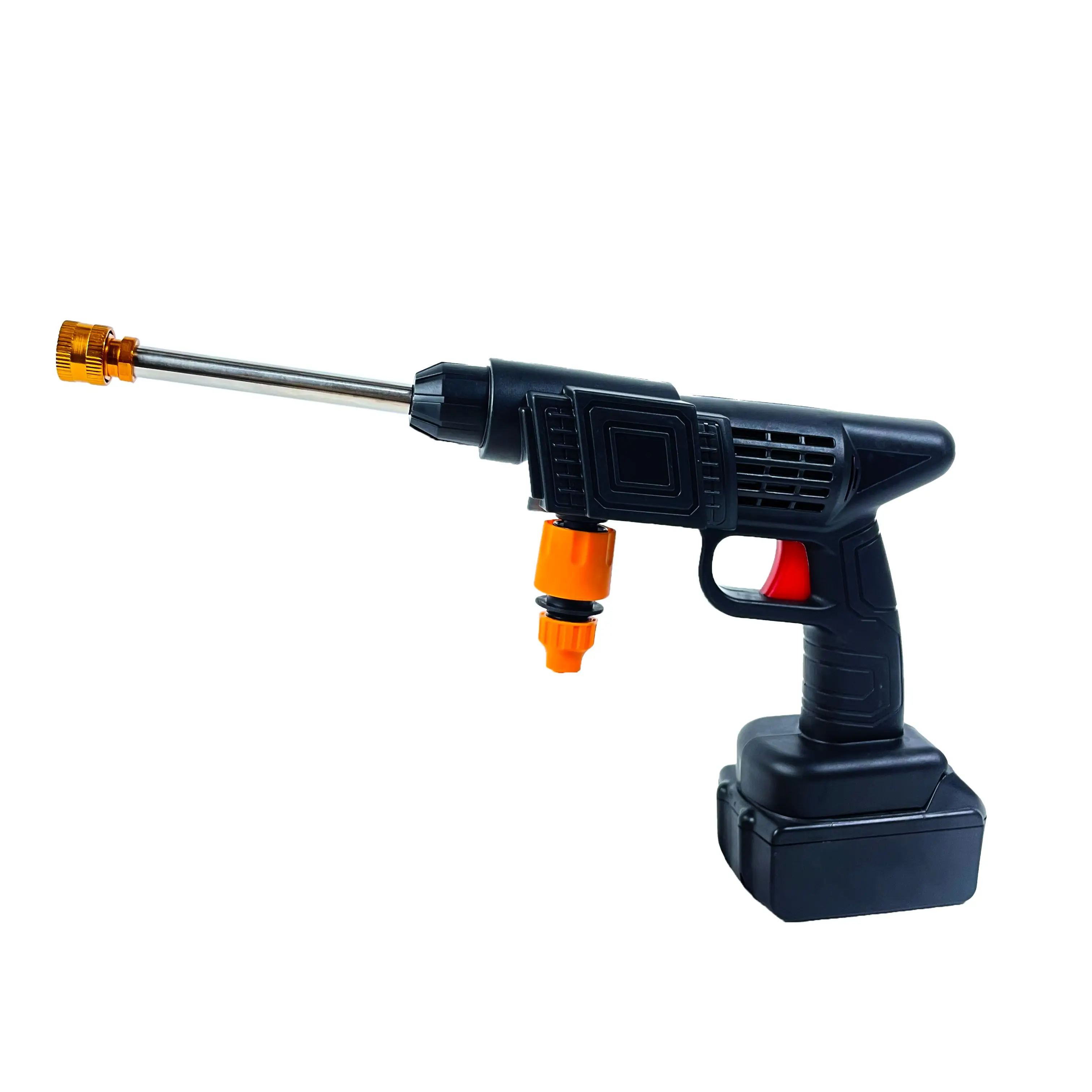 High Quality 21V Lithium Battery Wireless Car Washer Sprayer Portable Cordless High Pressure Car Washing Gun DIY Industrial Use