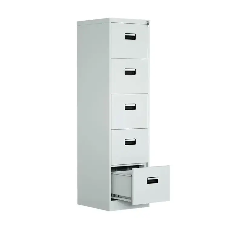 rolling track safe sliding colorful modern compartment storage lateral small furniture office steel metal 5 drawer file cabinet