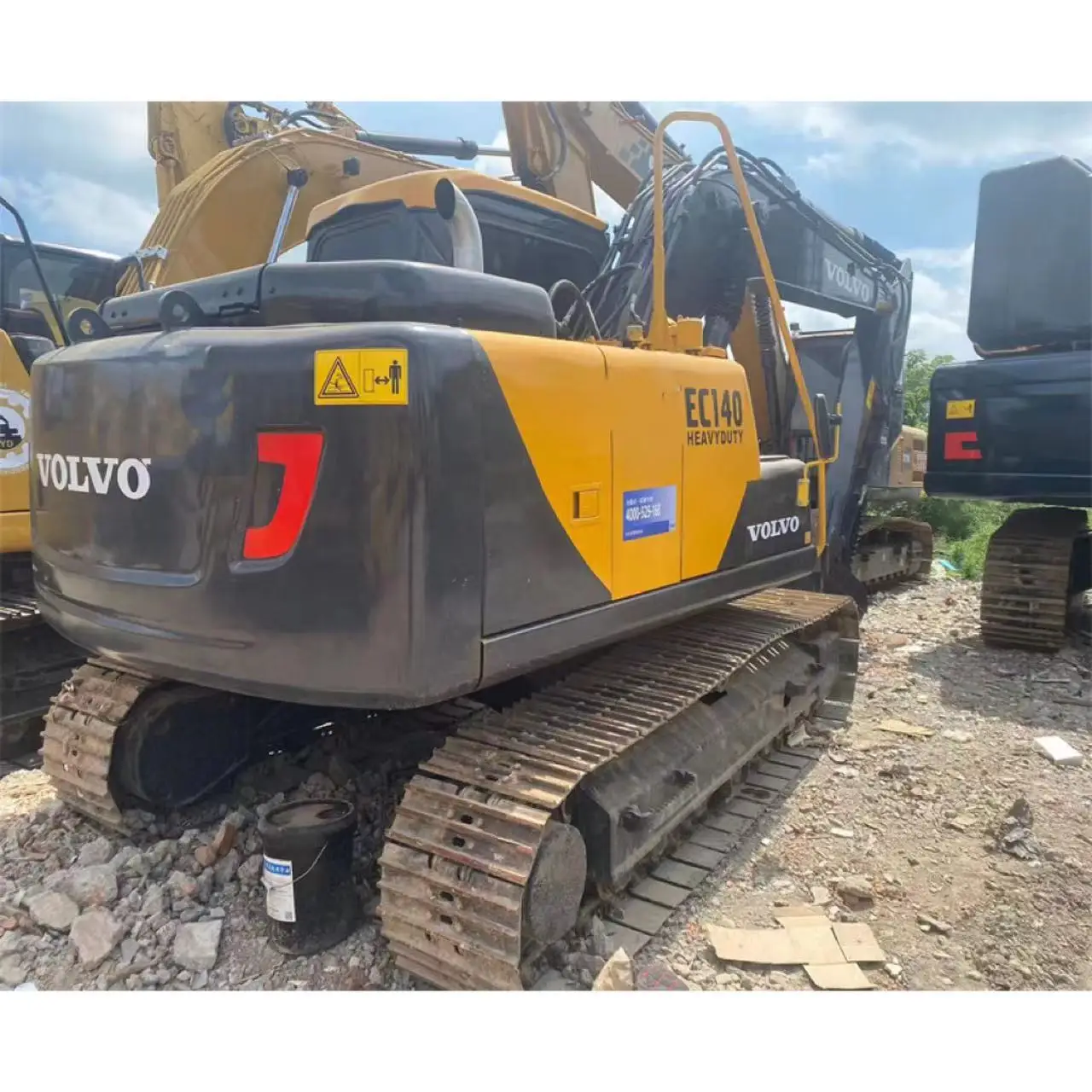Оригинальный Volvo EC140 подержанный экскаватор б/у 14-тонная строительная машина для продажи