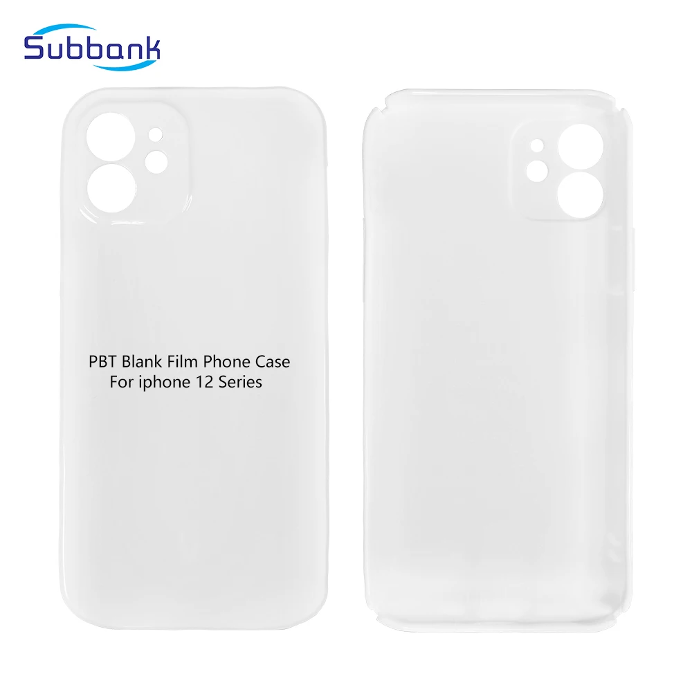 Сублимационные пустые телефонные чехлы Subbank для Iphone серии 12 оптовая продажа белый пластиковый протектор PBT 3D сублимационный чехол телефона