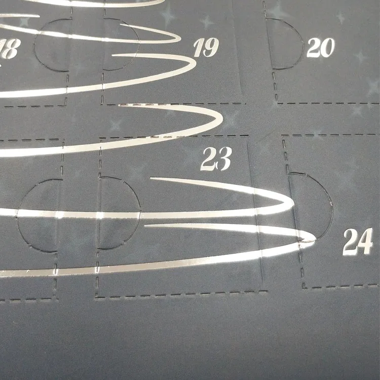 
Christmas Paper Advent Calendar for Candles 