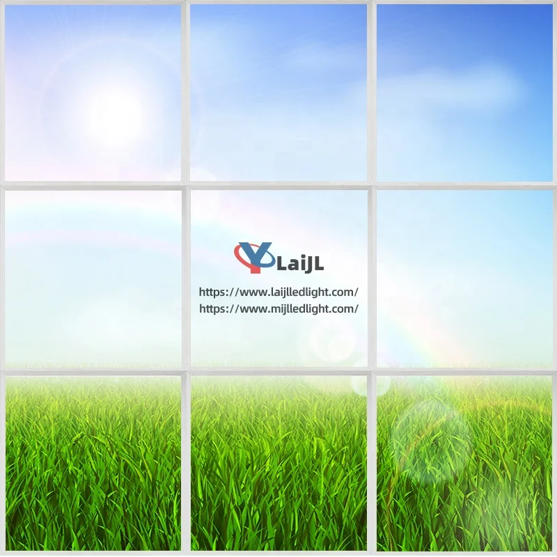 Jiaxing factory Cheap 600*600 603*603 2x2ft Sky Ceiling Light Panel Panel Light Cloud Sky Led Skylight Panel Ceiling