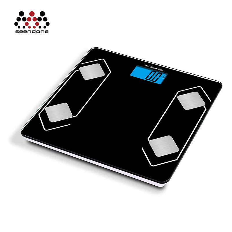 Большой ЖК-дисплей жировых отложений и увлажнение электронные весы для взвешивания Цифровой 200 кг весы для ванной