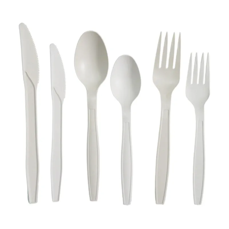 Eco friendly Biodegradable Disposable Cornstarch Plastic Spoon