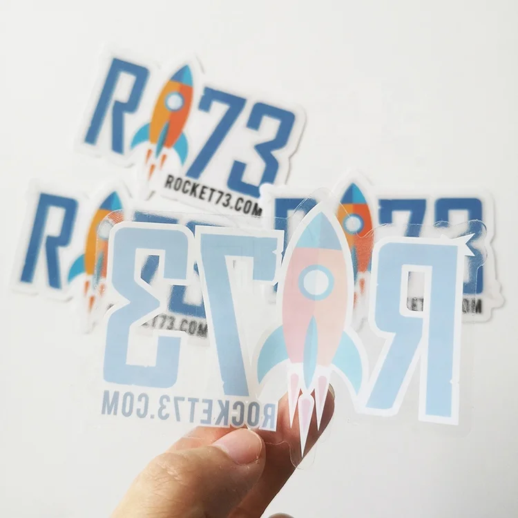 Hot Sale Waterproof Durable Vinyl Die Cut Custom Transparent Sticker Printing Personalized Image Logo Label Custom Clear Sticker