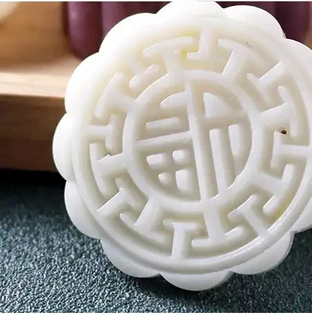 1PC Flower Shaped Mooncake Mold Hand Pressure Fondant Moon Cake mould kitchen gadget Cookie Cutter Baking Kitchen accessories