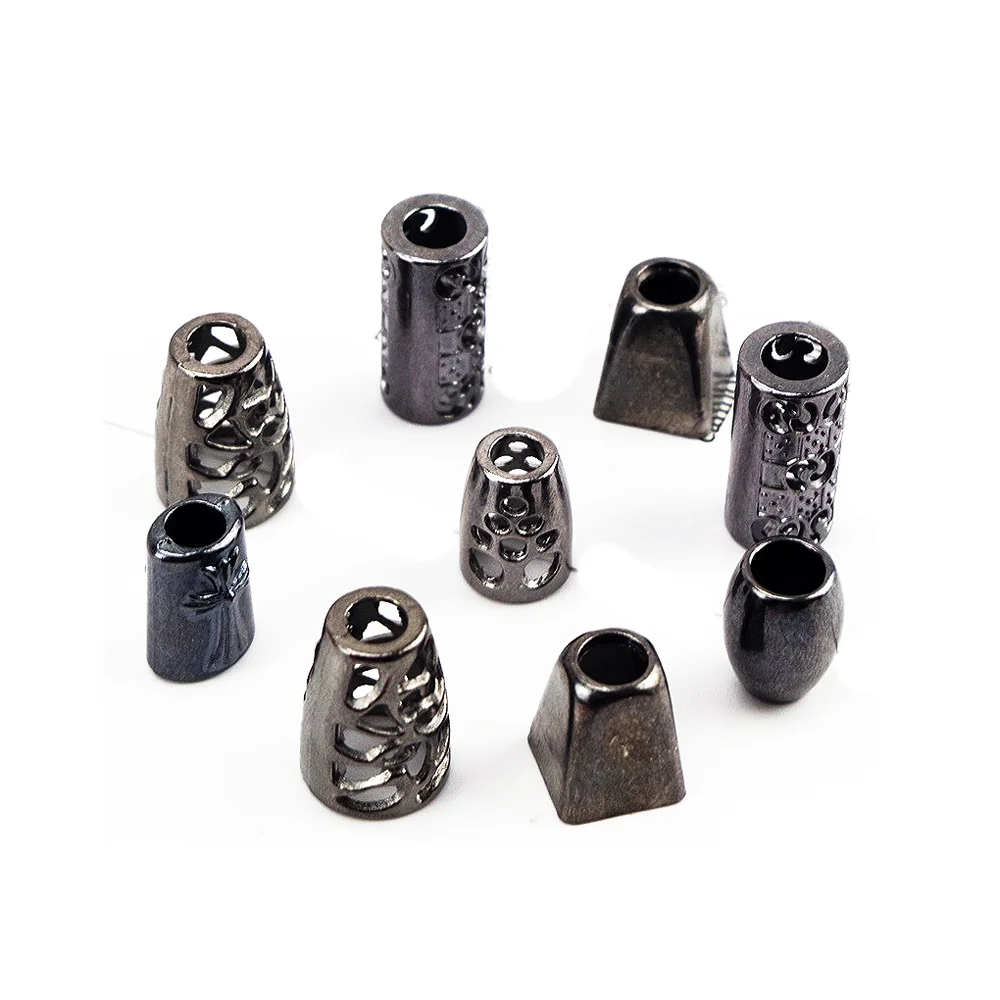 Hot Sale Metal Bell Stopper Conical Bells Cord Rope Locks Fastener Cone Cord Ends Stopper for Lanyard Clothes Bags Silver