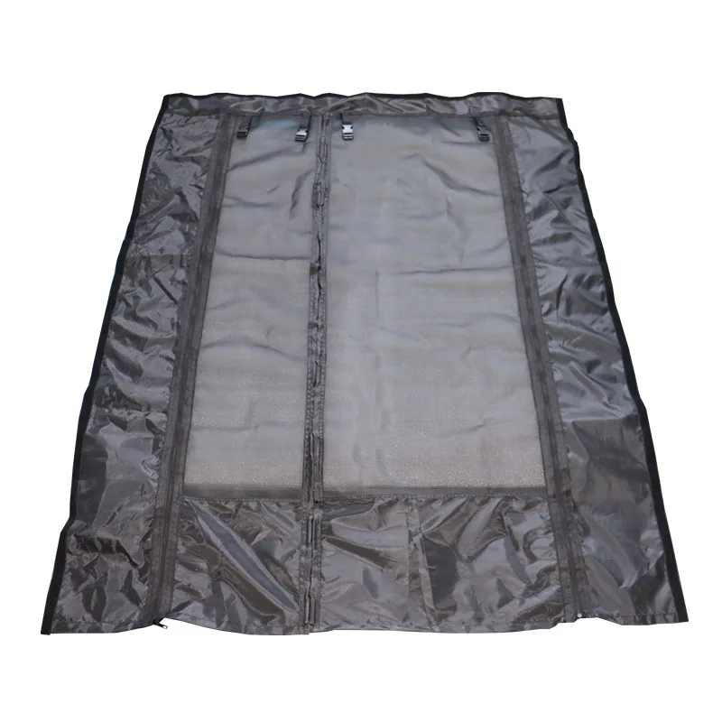Outdoor camping breathable roller shutter cover anti-mosquito magnetic rv door curtains mosquito with zipper