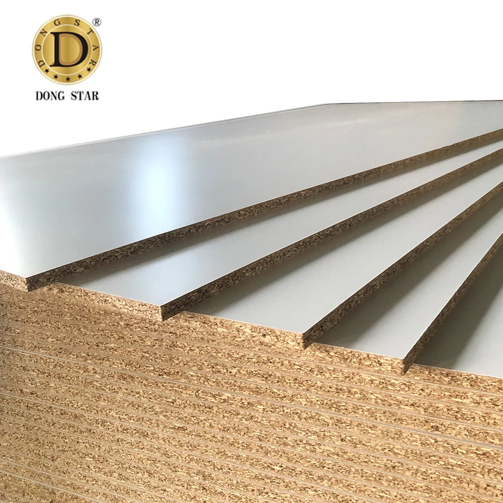 1220 x 2440mm White Laminated 4x8 Melamine CHIPBOARD PARTICLE BOARD Plywood board for Furniture