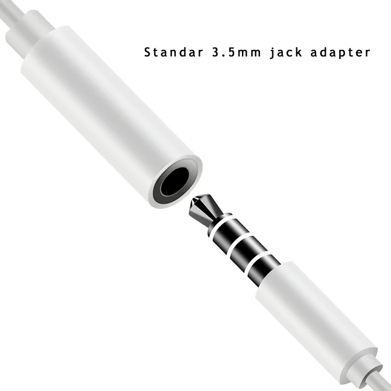 3.5mm Aux Adapter for iPhone 8pin to Headphone Jack Audio Converter Music 7 8 Plus