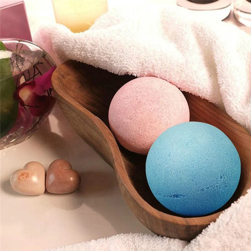 
Organic handmade private labels salt ball salt ball fizzy fizzies essential oil bath bomb gift set with box 