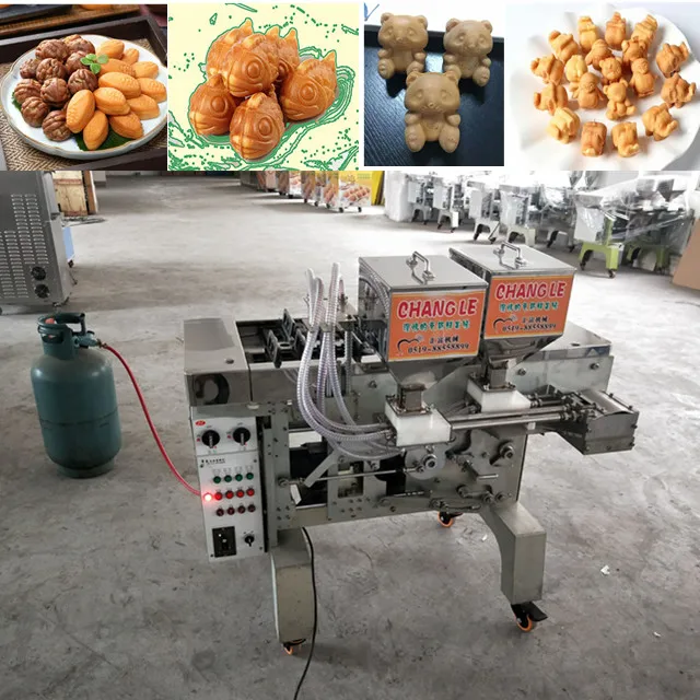 OEM ODM 110v 220v Korean Automatic Electric Gas Mini Taiyaki Maker Fish Cake Forming Machine
