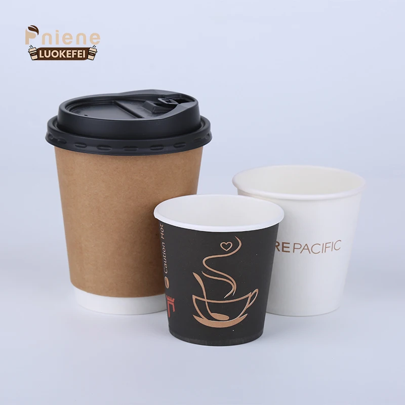 Big Factory Custom Logo White Hot Price Customize Disposable Coffee Paper Cup Hot Drink Paper Cups