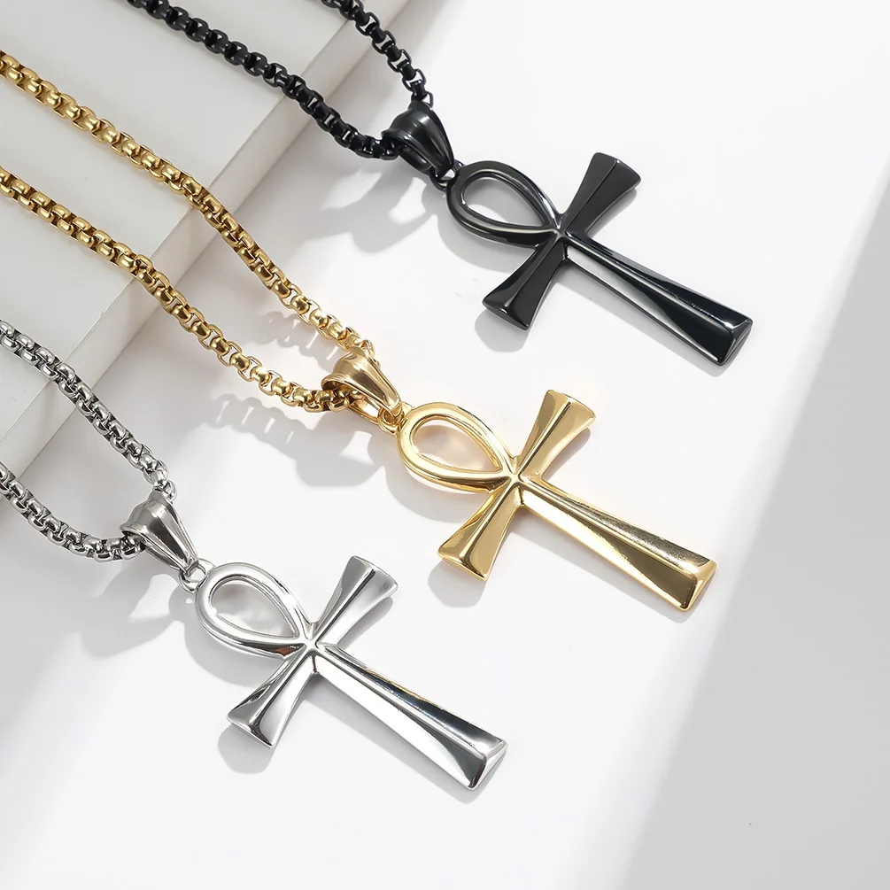 SSeeSY custom fashion jewelry high quality stainless steel tarnish free cross pendant necklace for men women