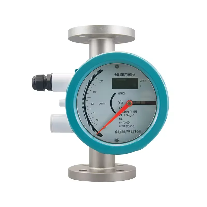 HIGHJOIN HFM400 Area Flow Meter Rotameter Metal Float Liquid Water Oil Rotameter Flowmeter