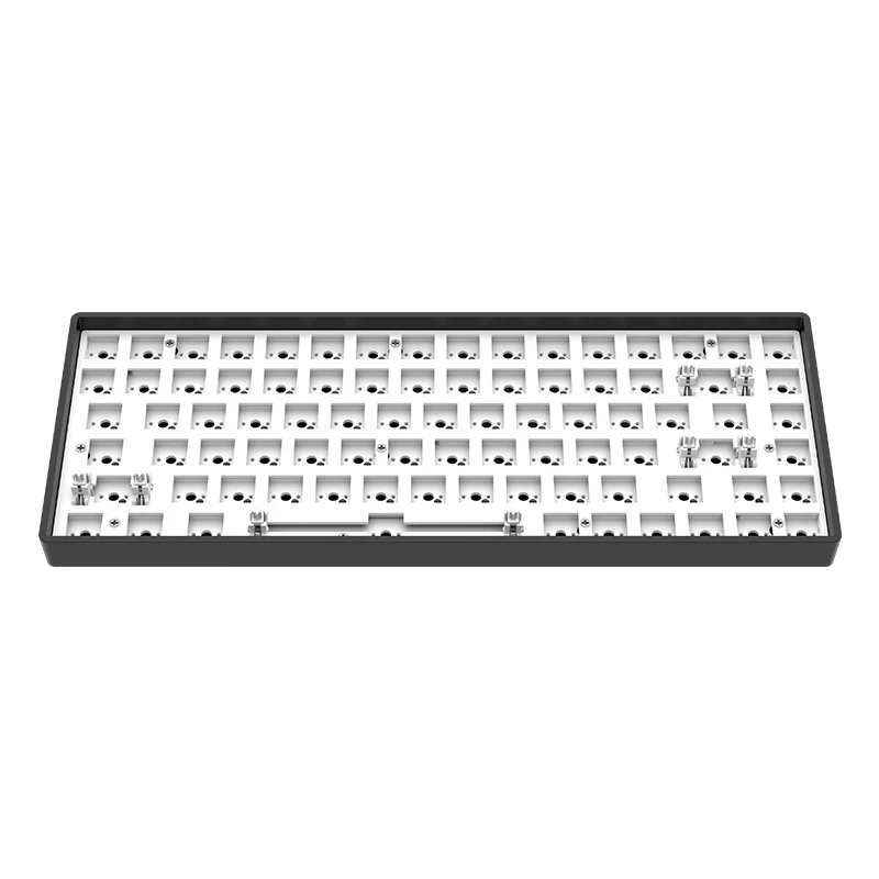 84 Keys Hotswap Mechanical Keyboard Kit CNC RGB Semi-finished 3 modes Keyboard Wholesale