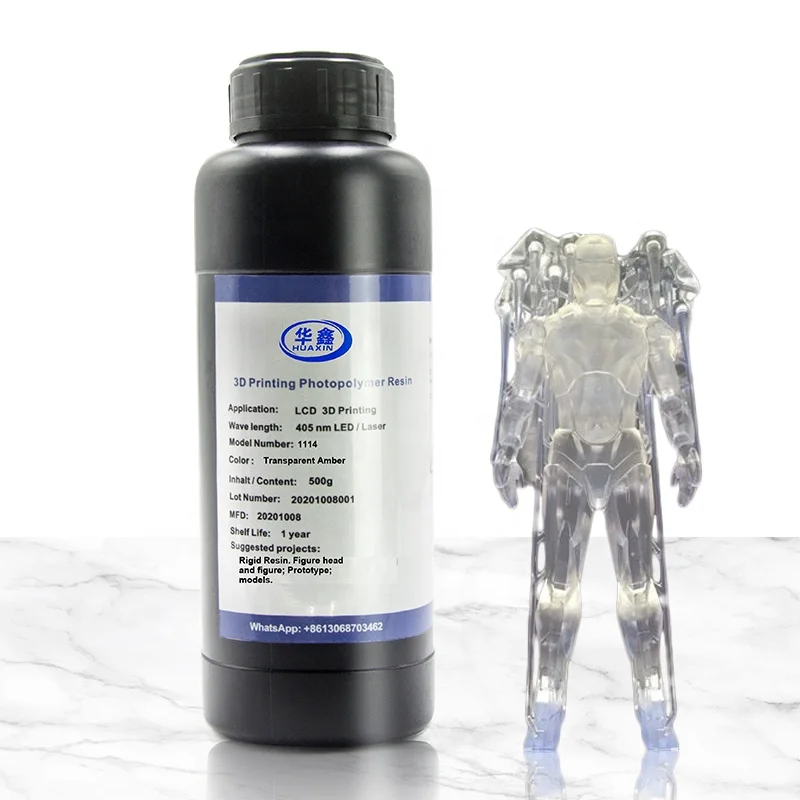 Huaxin 3D Print High Hardness Acrylic Resin 405nm DLP SLA LCD 3D Printer Resin UV