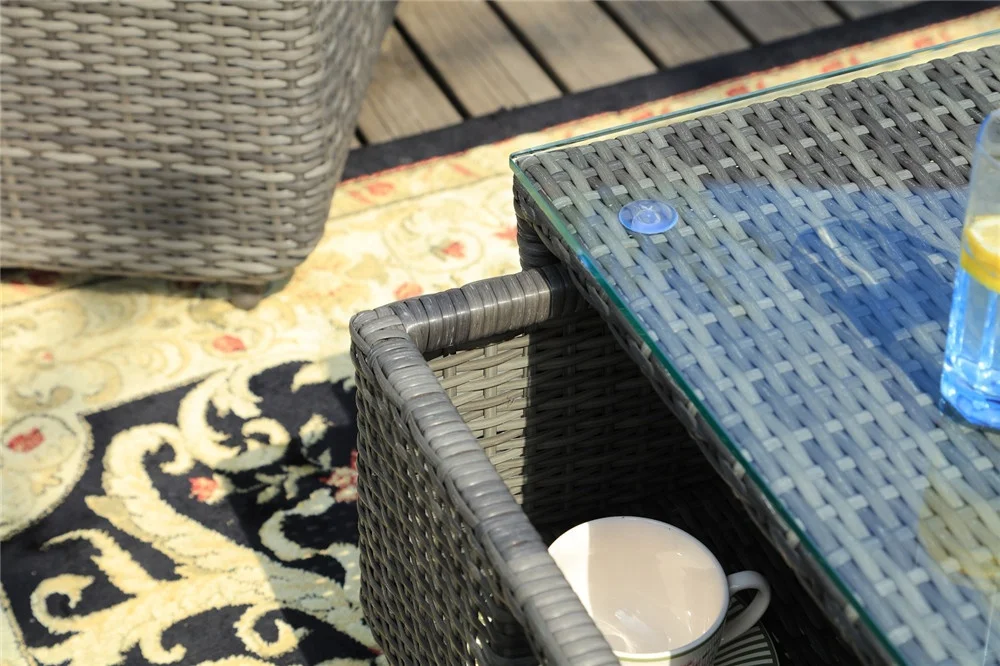 Luxury Design Garden Conversation Sofa PE Rattan Outdoor Furniture Set