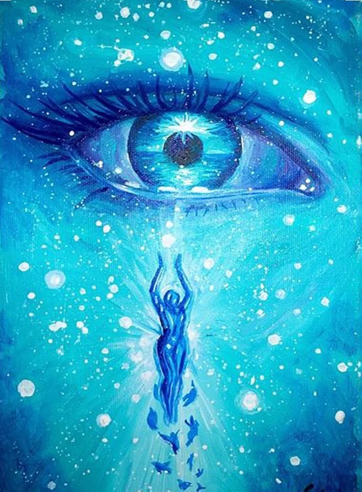 FIYO Framed Paint By Numbers Pictures for Adults Eye on Canvas Digital Coloring Drawing Oil Paintings By Number Home Decor