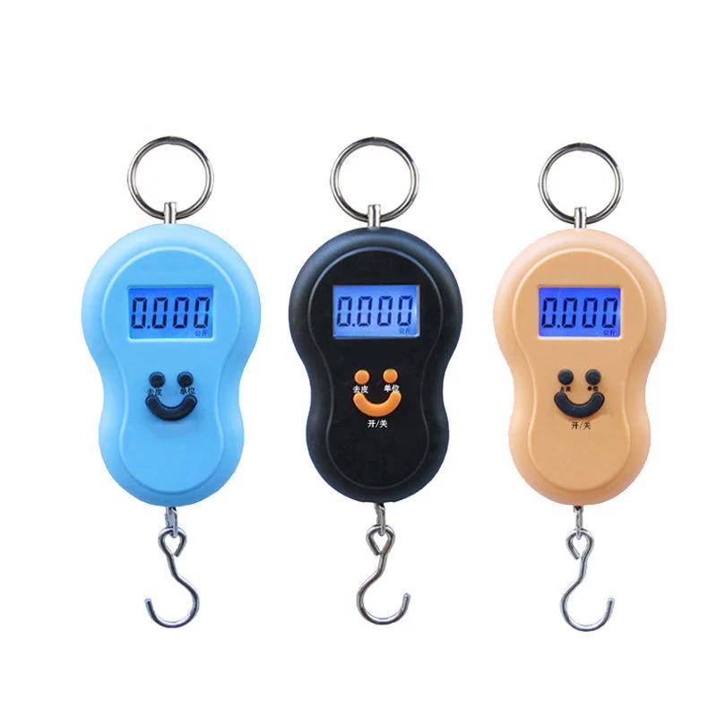 New Arrival Digital Luggage Hanging Scale Clear LCD Overload Indicator Built-in Timer Portable Weight