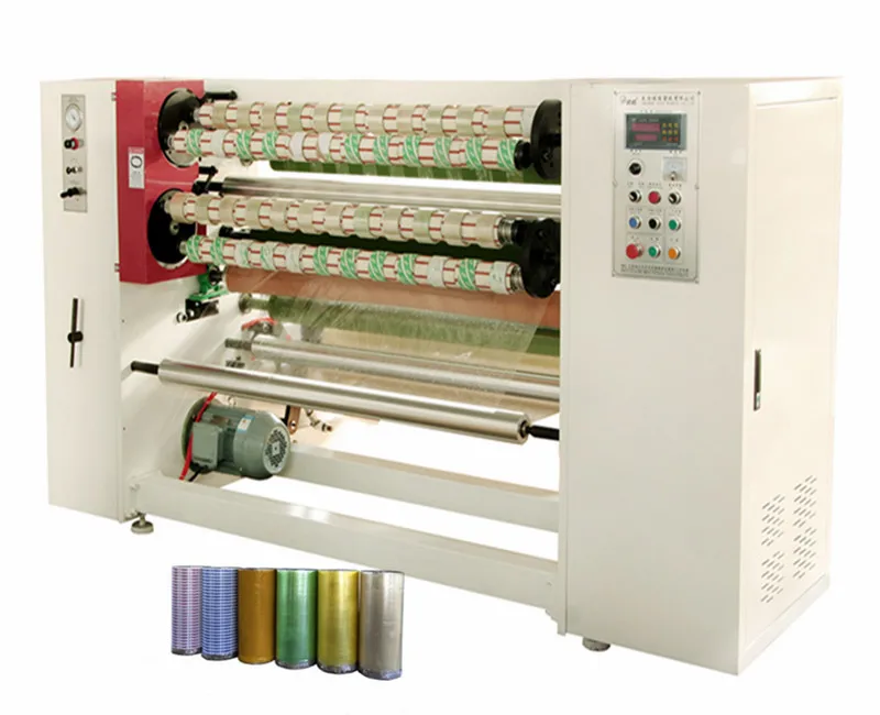 Adhesive BOPP cello Tape Machine Packaging Tape Slitting Machine