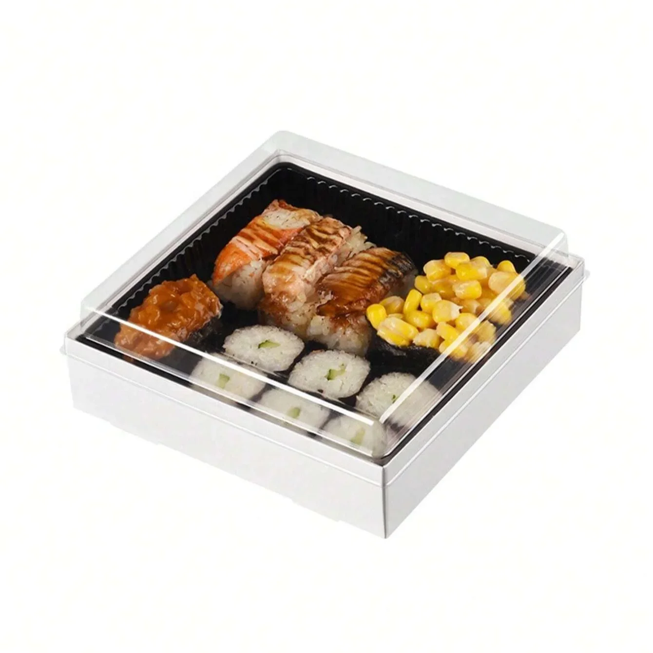 Sushi Dessert Packaging Box, Tiramisu Mousse Cake Bento Box, Light Meal Japanese Food Container