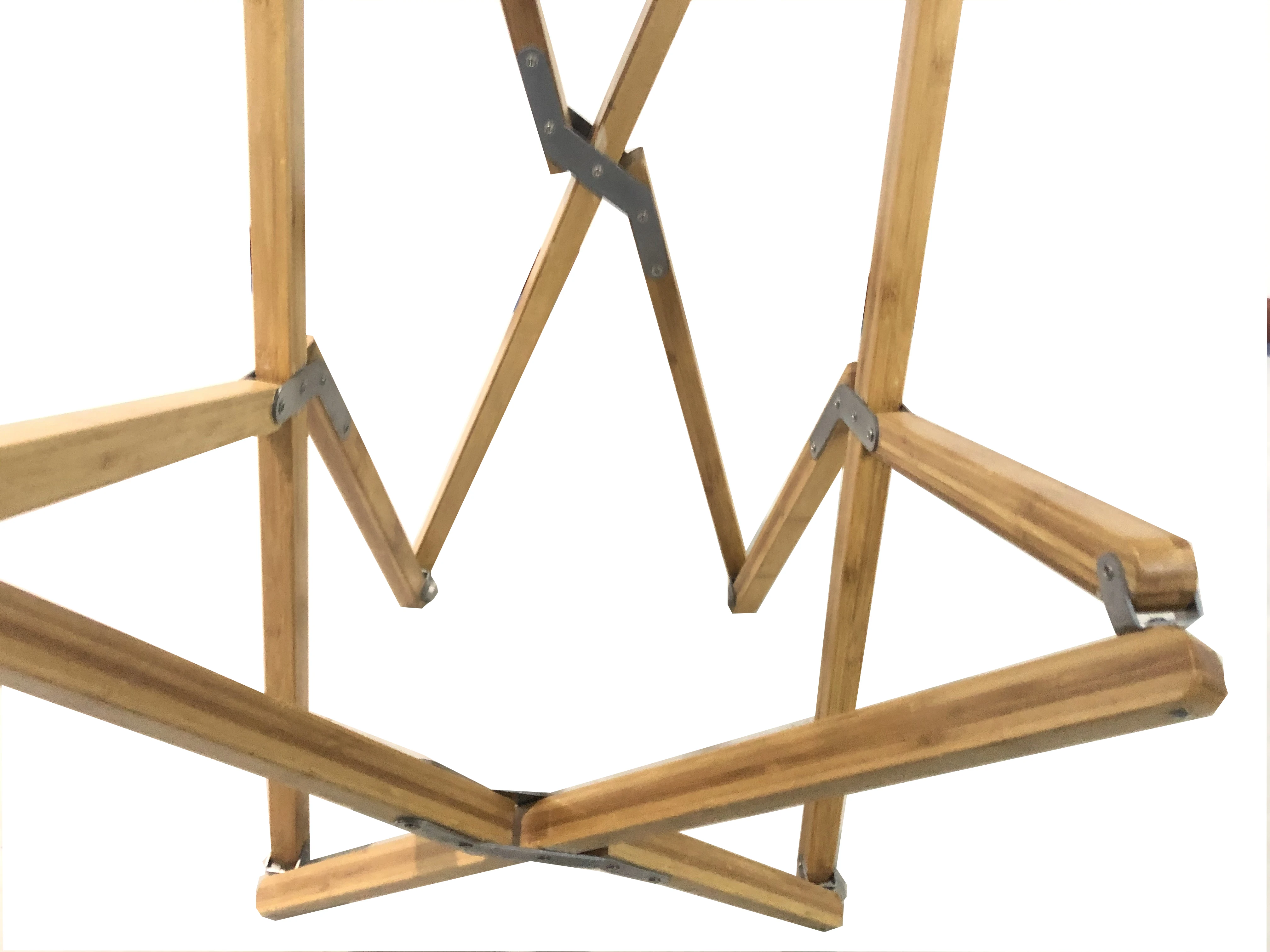 
foldable natural bamboo frame big boy sponge padded detachable cushion butterfly moon camping folding chair heavy duty fabric 