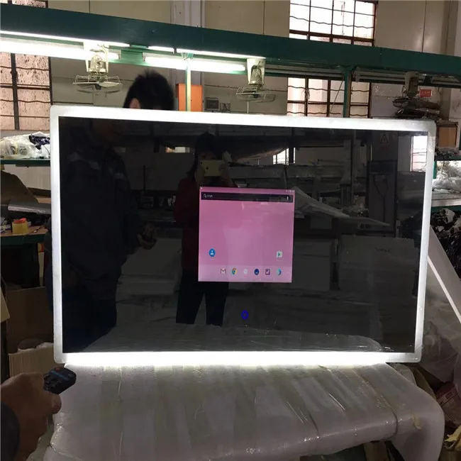 
Factory 21.5 inch android magic LED touch screen smart mirror IP44 waterproof TV with Integrated HDTV Tuner for Bathroom 