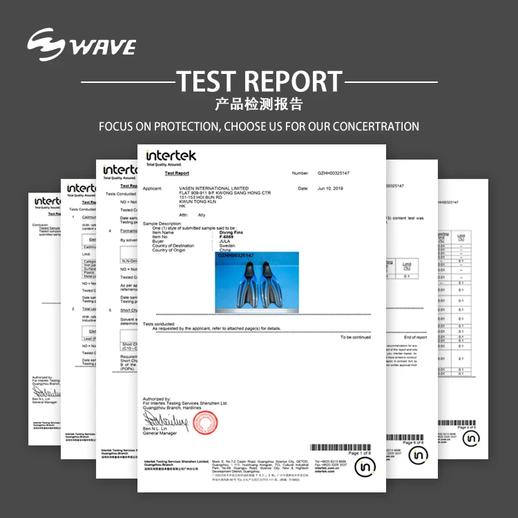 Accept OEM professional equipments full foot pockets fins scuba free diving fins