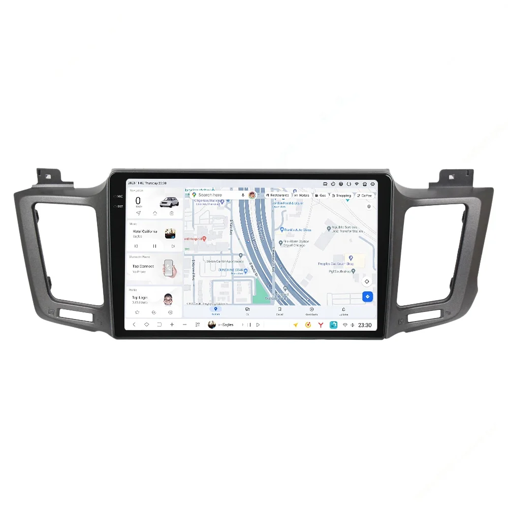 Mekede DUDU7 android car radio dvd player 2K QLED  can split  screen support  DUDU DVR GPS WIFI player for Toyota RAV4 2012-2018