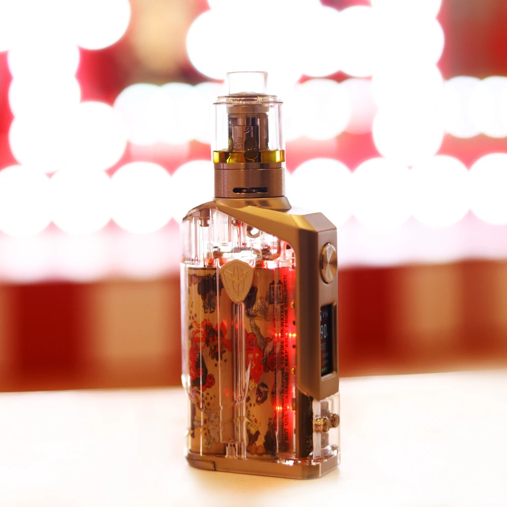 
superior quality Box Mod Rincoe Jellybox Mini kit vape mod vapor Transparent Cover Cool Appearance External battery 