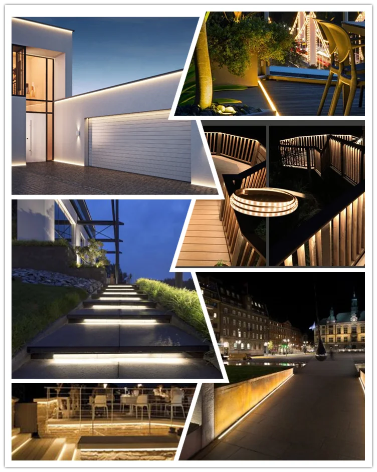 Ультраяркая уличная гибкая светодиодная лента SMD2835 высокого напряжения переменного тока 110 В 220 в 60 светодиодов