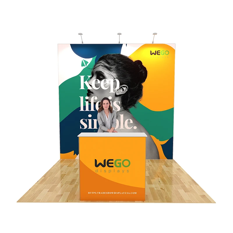 China factory Extrusion Fabric exhibition Pop up display stand for trade show