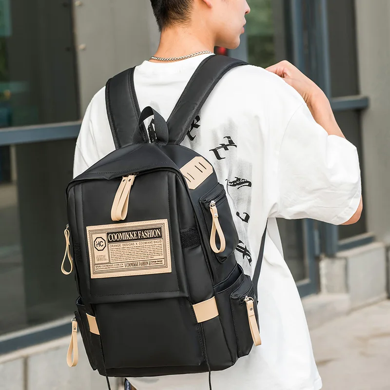 2023 Custom Fashion Waterproof PU school bag New Large Capacity Teenagers Casual Students College Backpack