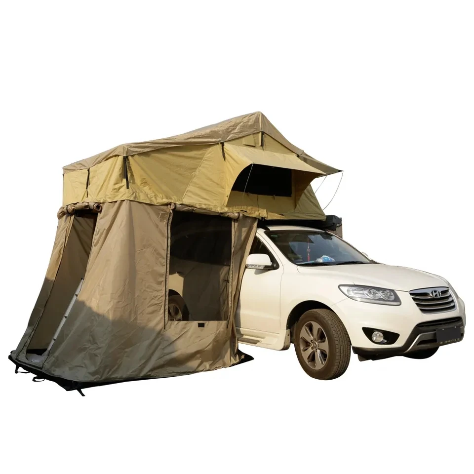 Car roof tent self-drive two-person car side tent with rear enclosure soft top car tent no pitch speed open outdoor camping