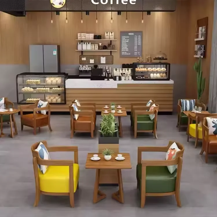 Wholesale Banquet Restaurant Chair Hookah Lounge Dessert Coffee Table And Chair Dining Furniture