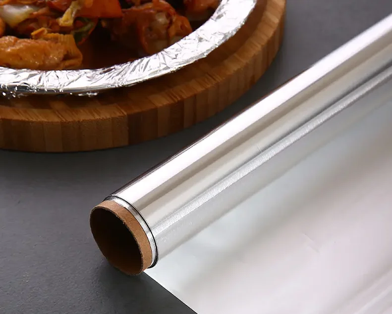 8011 200 Sq.ft. Food Grade Aluminum Foil Roll 8006 Falcon  Aluminum Foil 5M For Kitchen Use